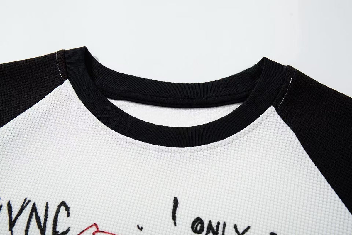 Madxmarx Vintage Street Graphic Raglan Long Sleeve
