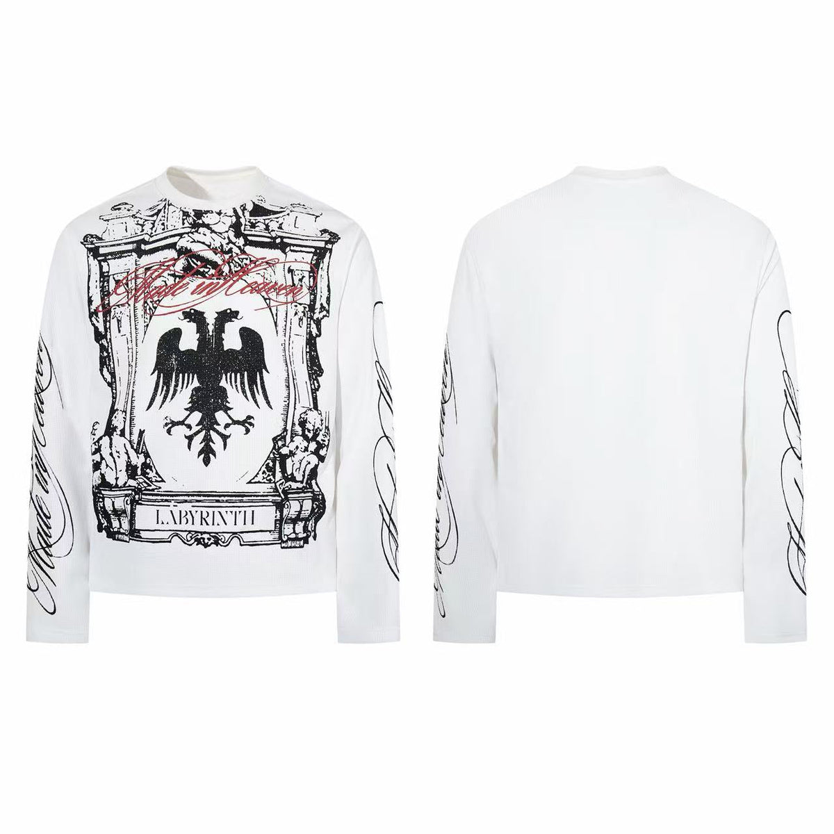 Madxmarx Gothic Crest Graphic Long Sleeve