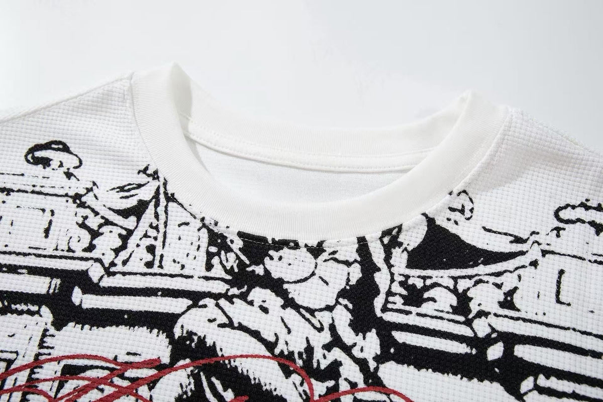 Madxmarx Gothic Crest Graphic Long Sleeve