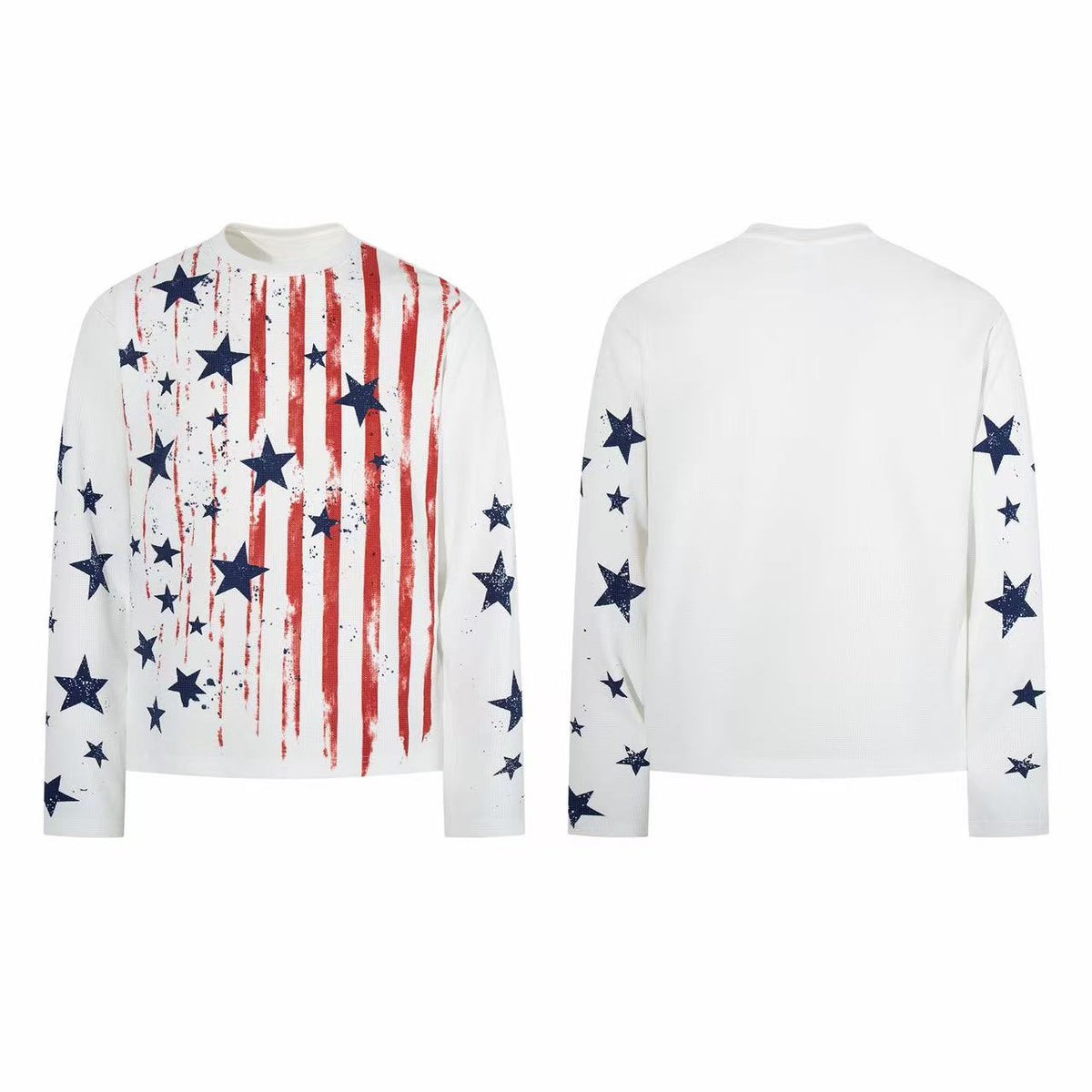 Madxmarx Vintage Flag Graphic Long Sleeve