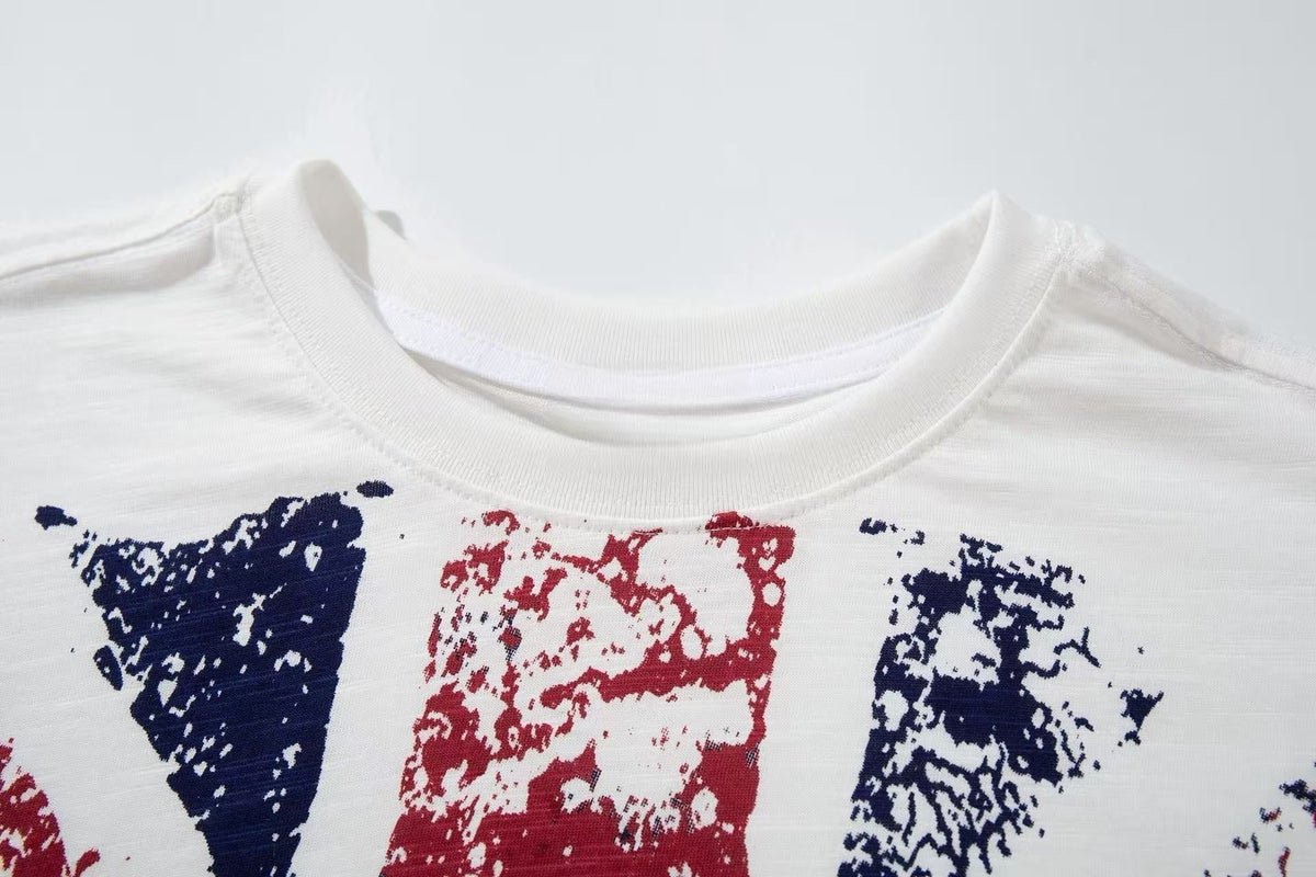 Madxmarx Vintage Union Jack Graphic Long Sleeve