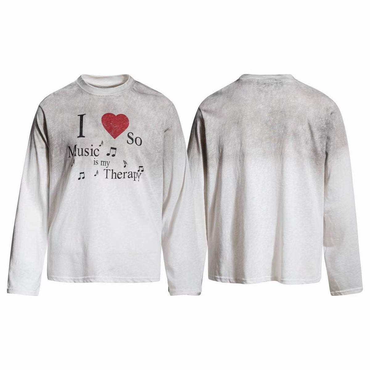 Madxmarx Vintage Music Graphic Long Sleeve Tee