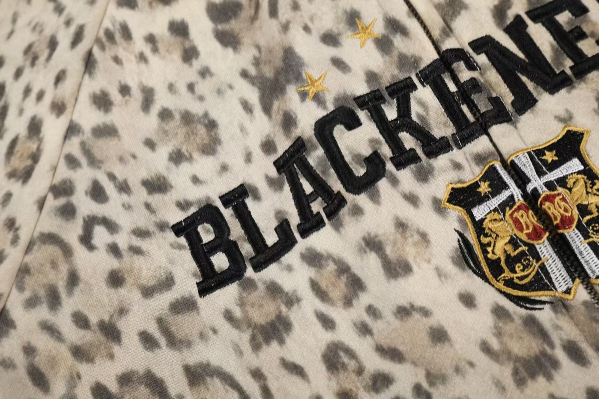 Madxmarx Leopard Full-Zip Hoodie
