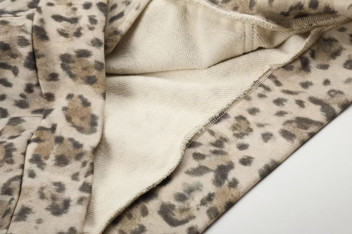 Madxmarx Leopard Full-Zip Hoodie