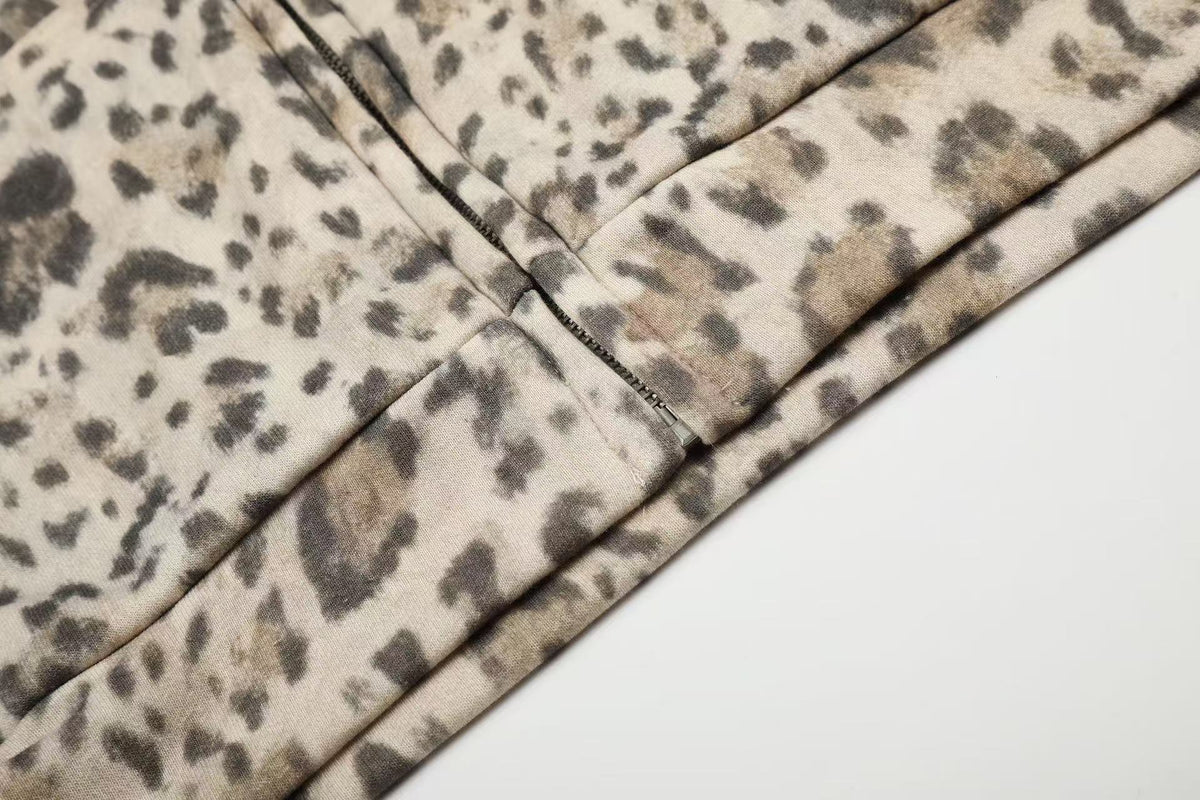 Madxmarx Leopard Full-Zip Hoodie