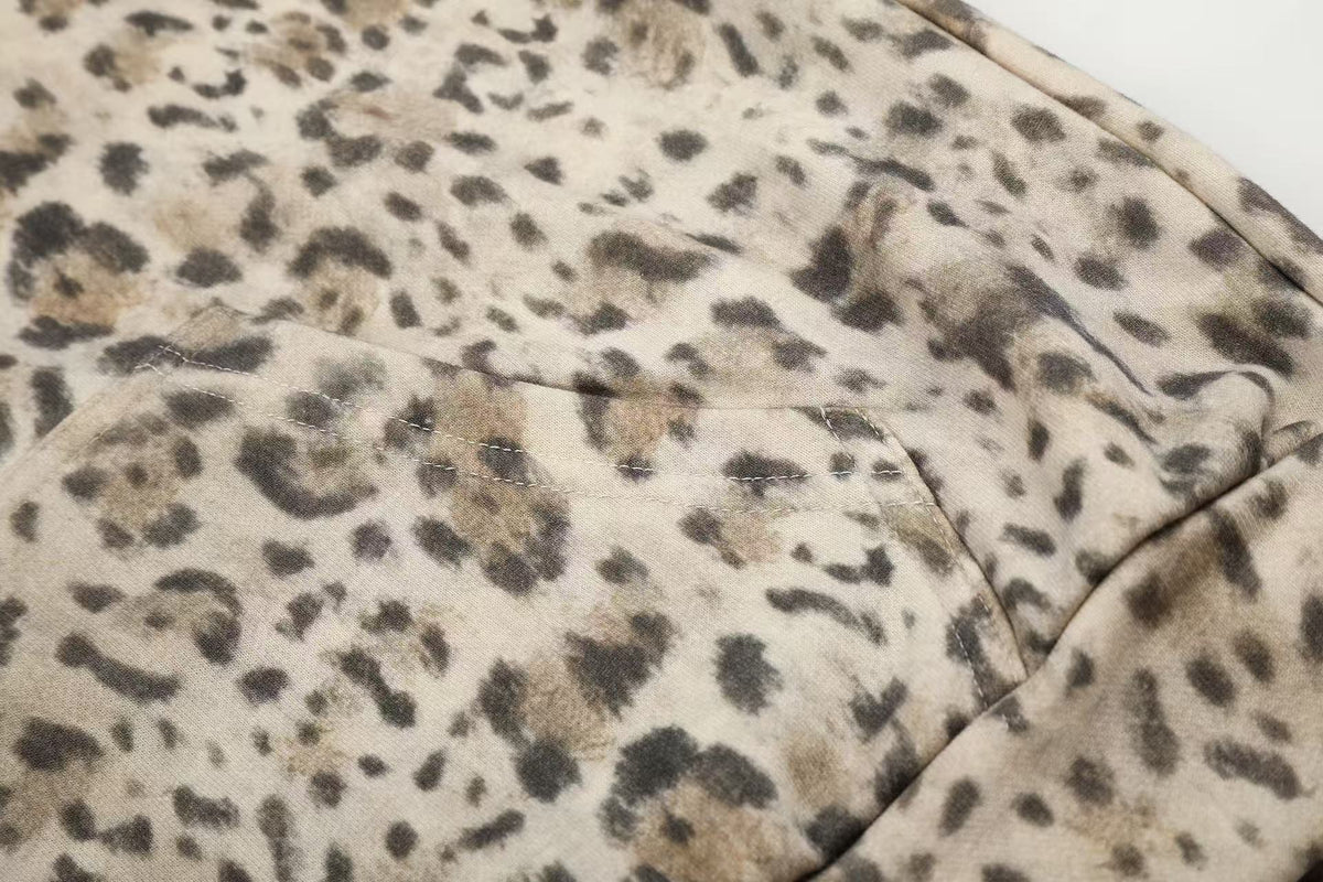 Madxmarx Leopard Full-Zip Hoodie