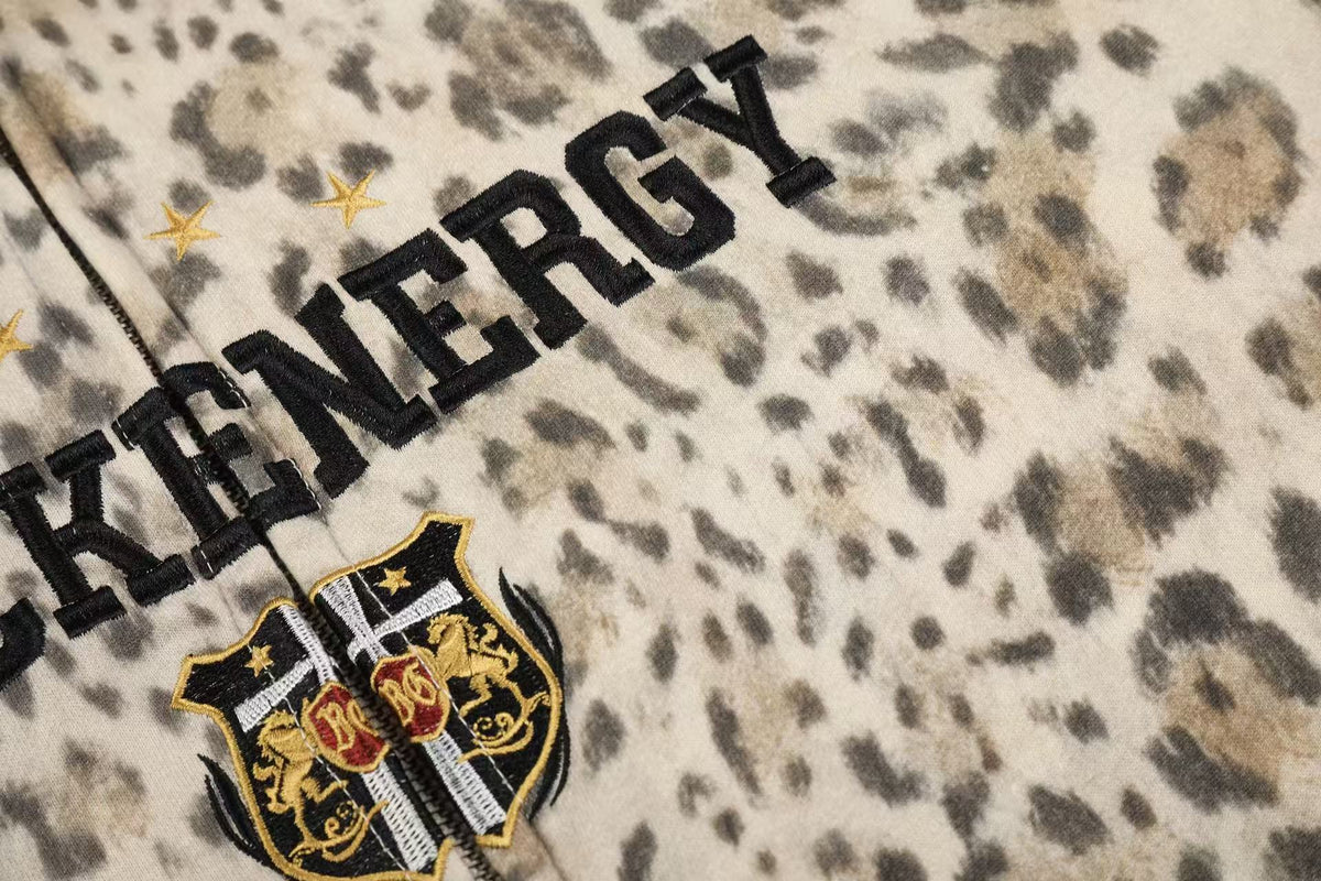 Madxmarx Leopard Full-Zip Hoodie