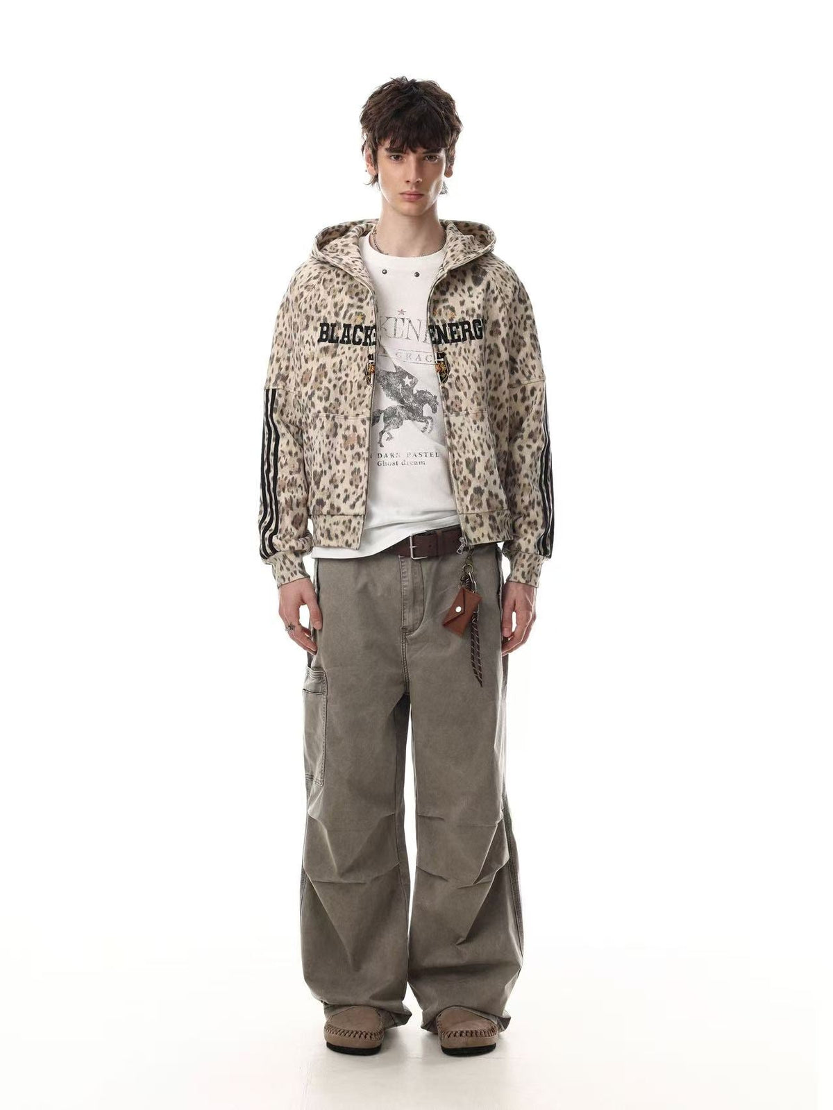 Madxmarx Leopard Full-Zip Hoodie