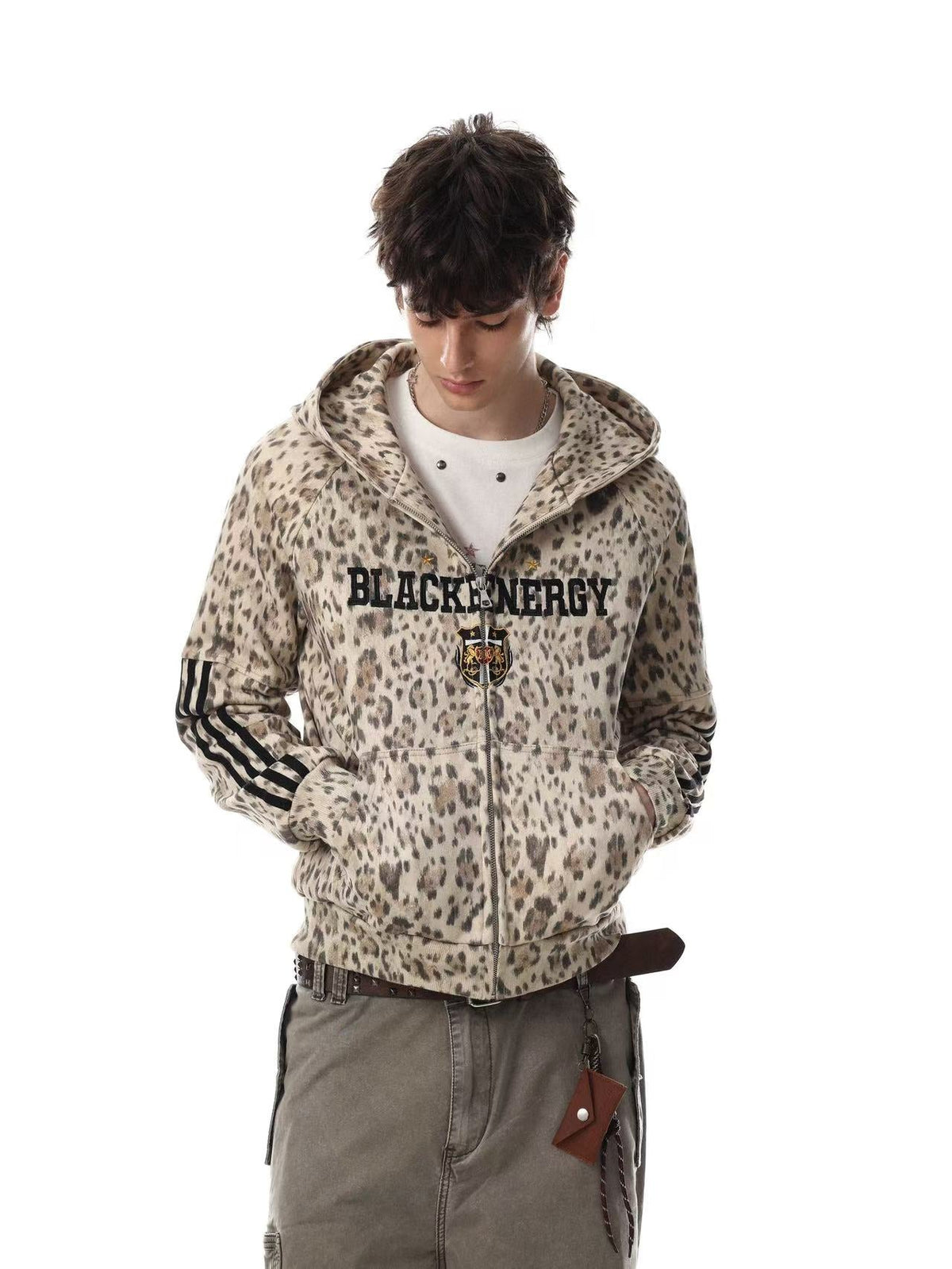 Madxmarx Leopard Full-Zip Hoodie