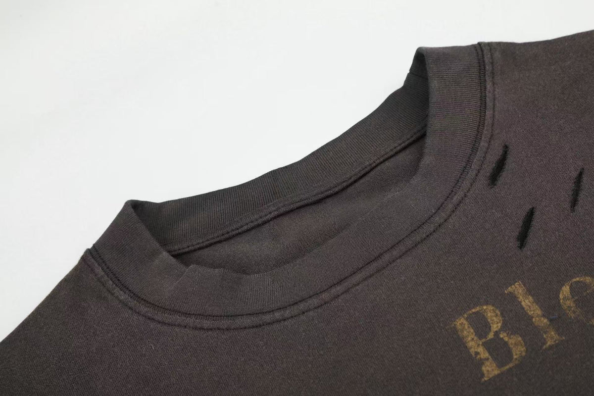 Madxmarx Vintage Distressed Graphic Long Sleeve T-Shirt