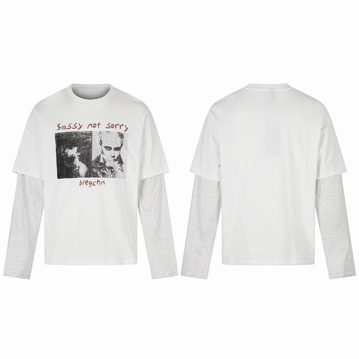 Madxmarx Layered Graphic Long Sleeve Tee