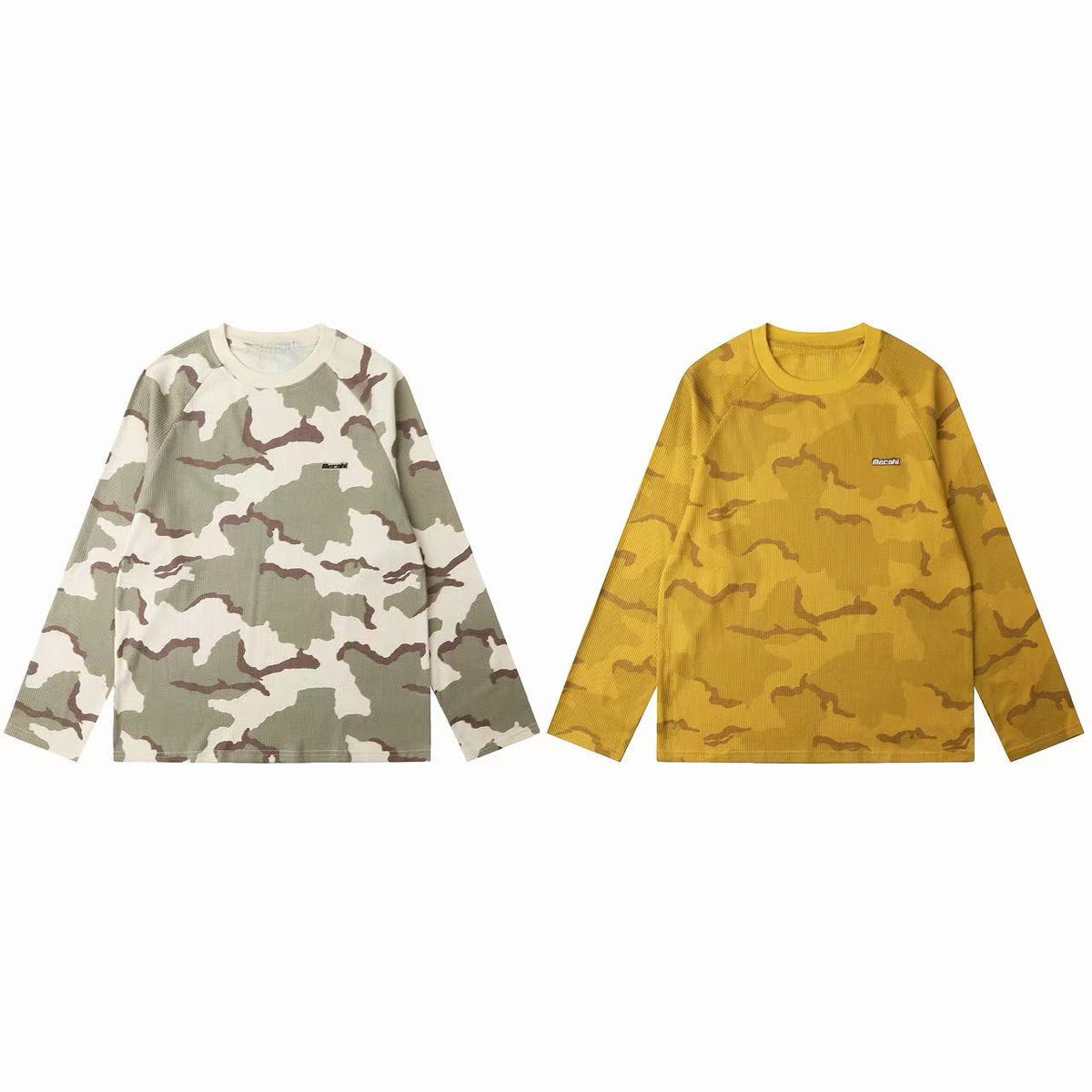 Madxmarx Camo Waffle Long Sleeve Tee
