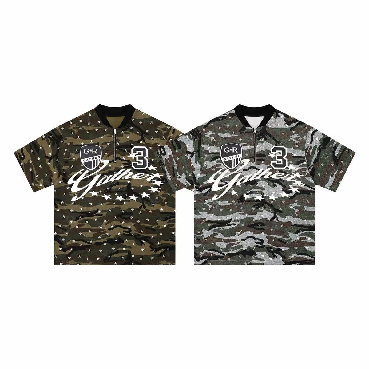 Madxmarx Camo Star Graphic Polo