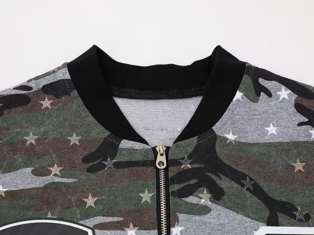 Madxmarx Camo Star Graphic Polo