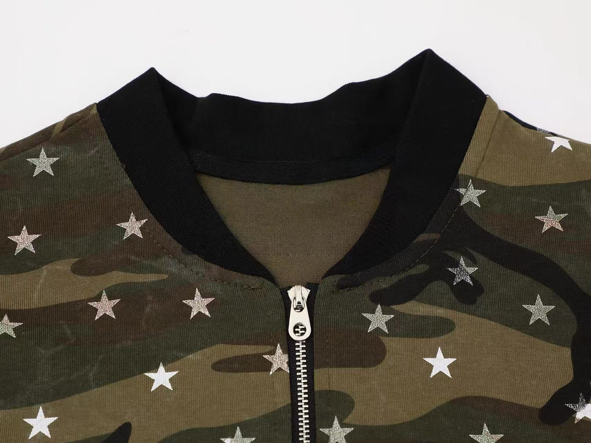 Madxmarx Camo Star Graphic Polo