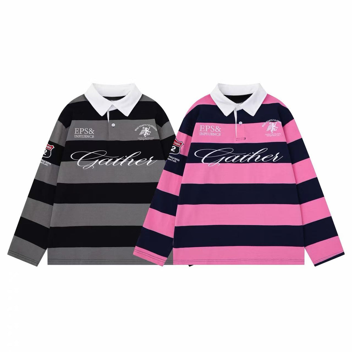 Madxmarx Striped Graphic Polo