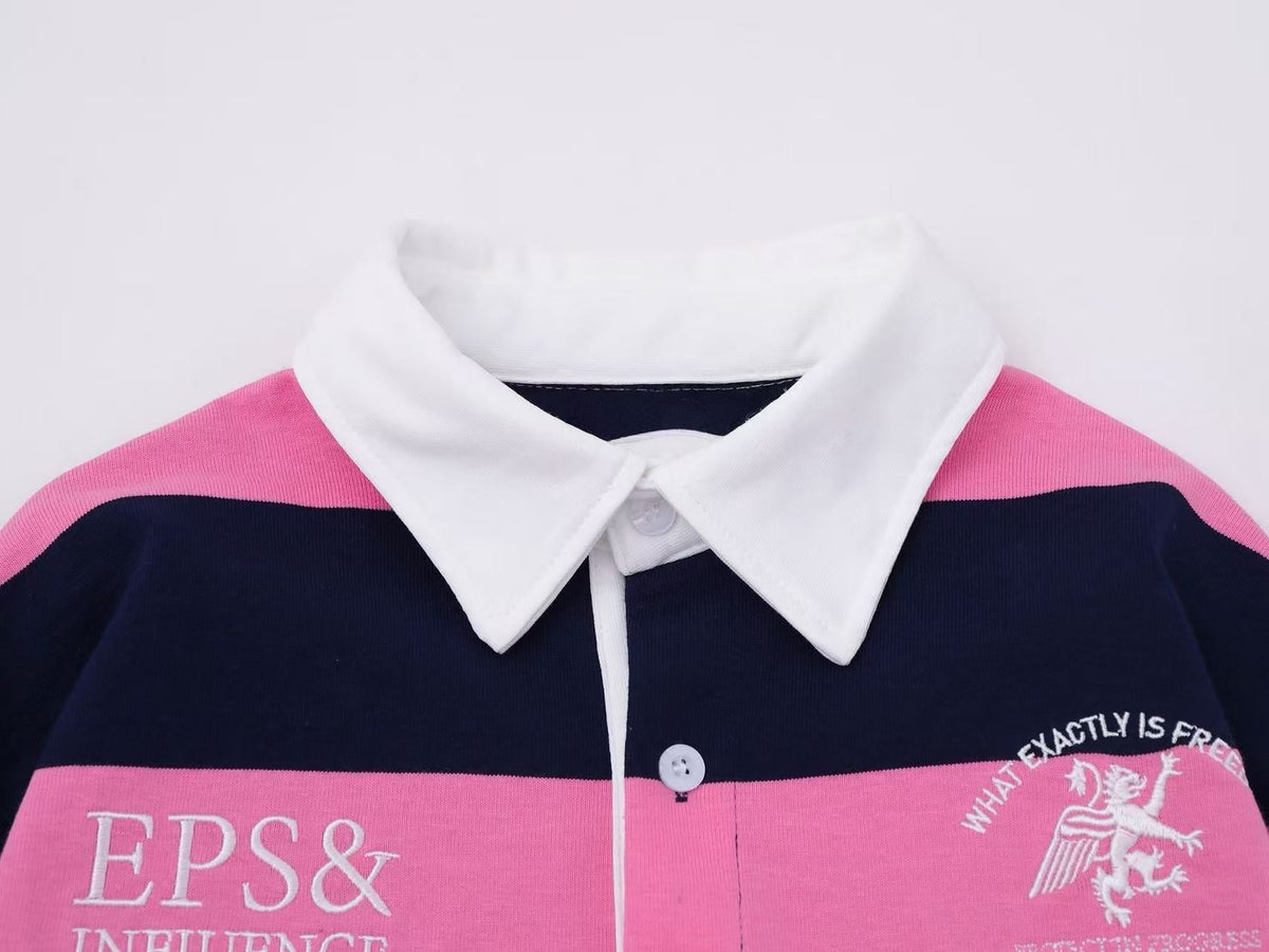Madxmarx Striped Graphic Polo