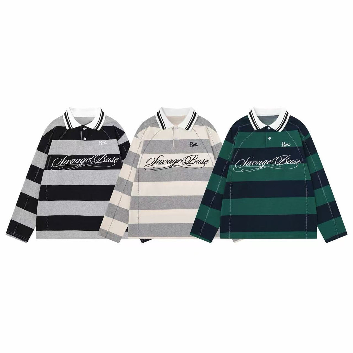 Madxmarx Striped Rugby Polo