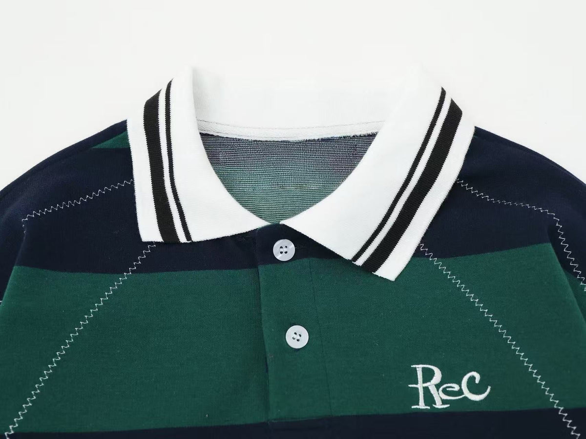 Madxmarx Striped Rugby Polo
