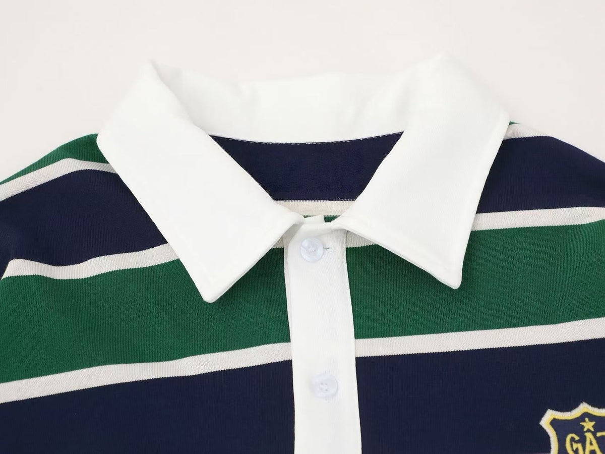 Madxmarx Striped Rugby Polo