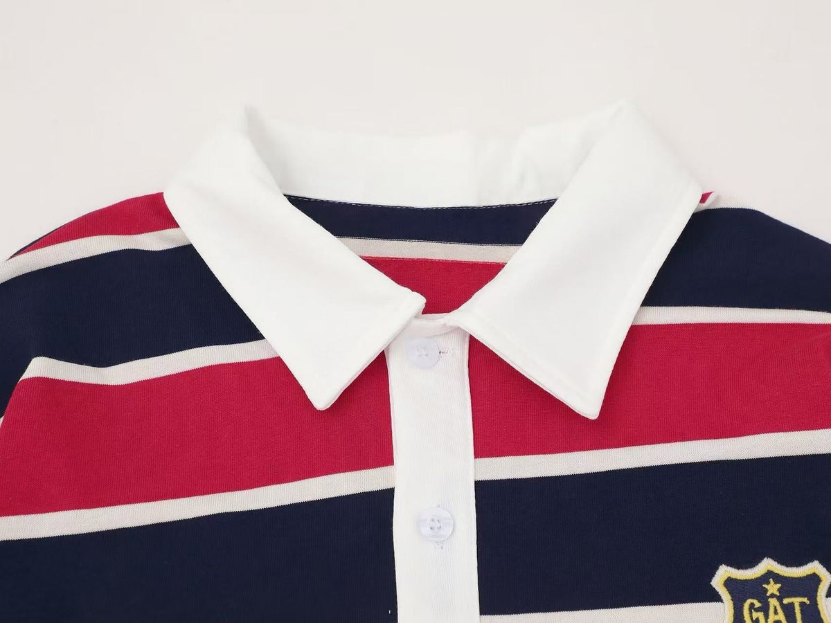 Madxmarx Striped Rugby Polo