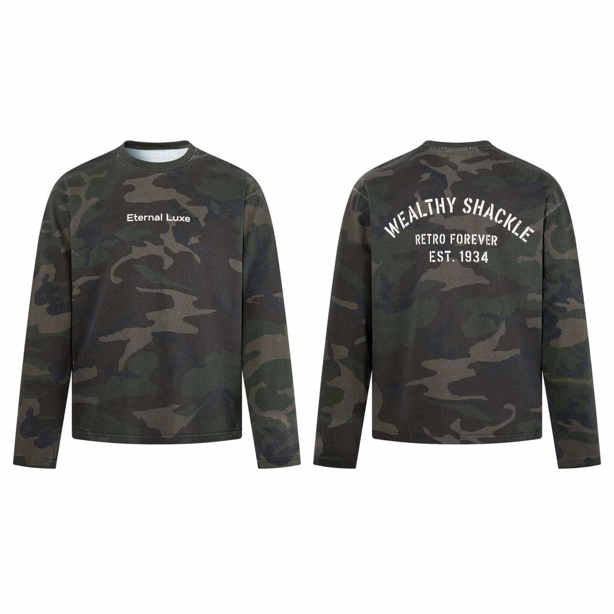 Madxmarx Camo Long Sleeve Tee