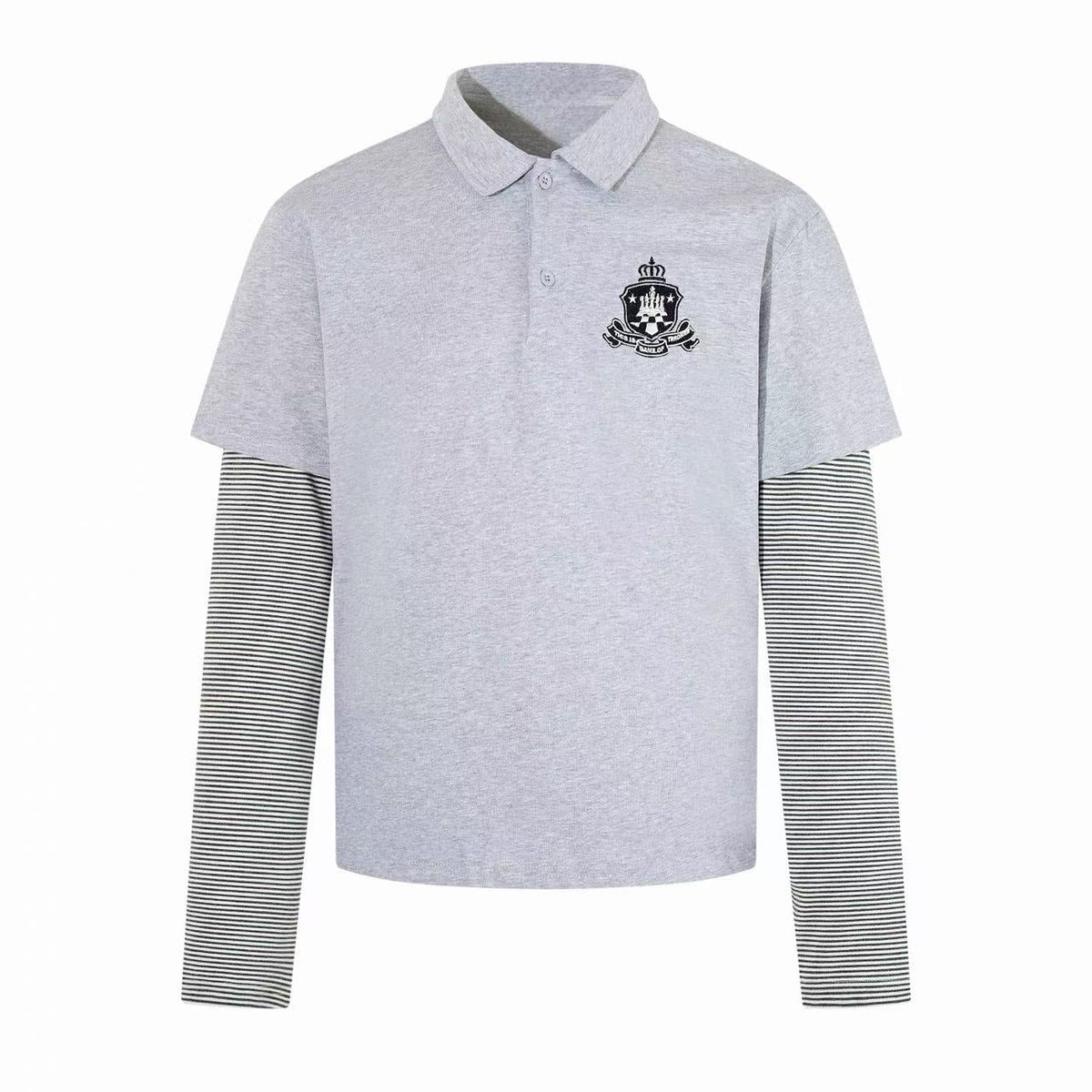 Madxmarx Fur Collar Layered Polo