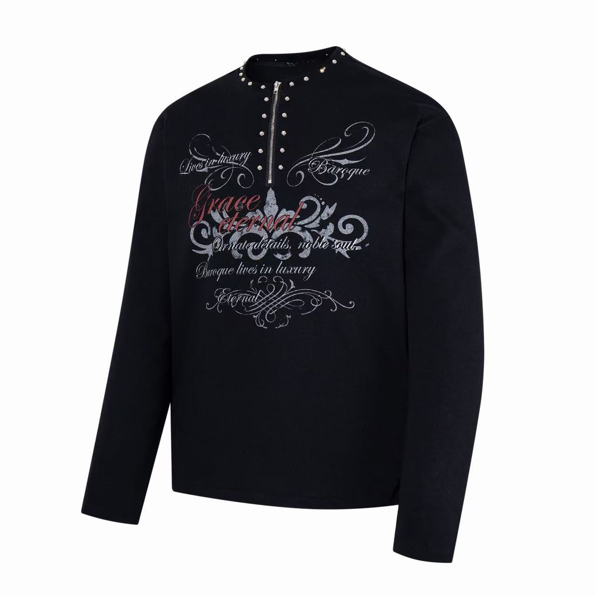 Madxmarx Studded Graphic Henley