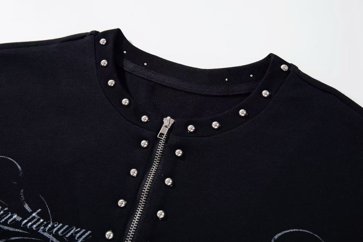 Madxmarx Studded Graphic Henley