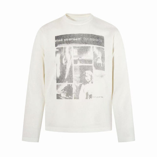 Madxmarx Vintage-Foto-Langarmshirt - M / Weiß