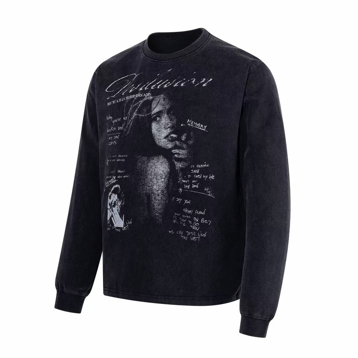 Madxmarx Washed Graphic Long Sleeve