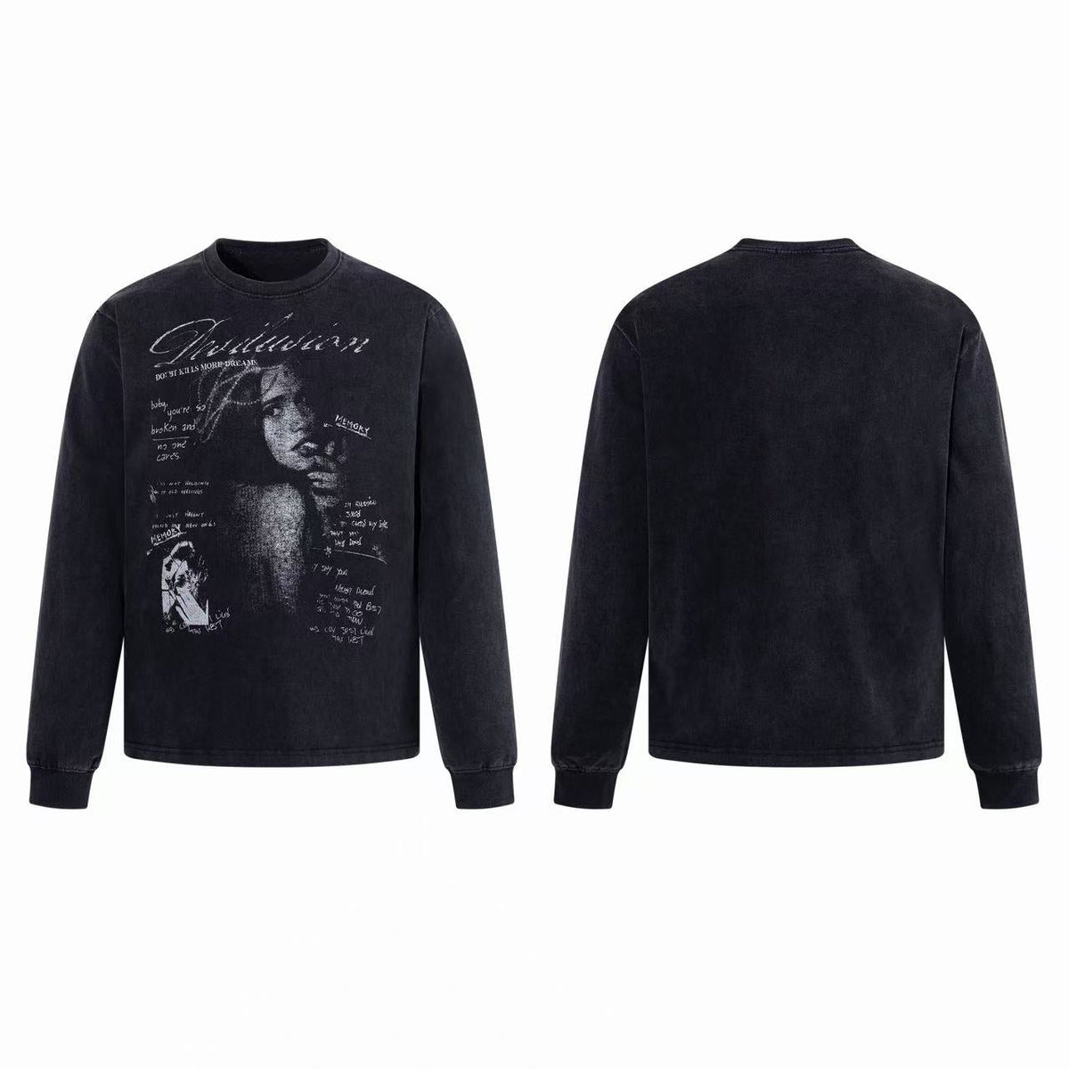 Madxmarx Washed Graphic Long Sleeve
