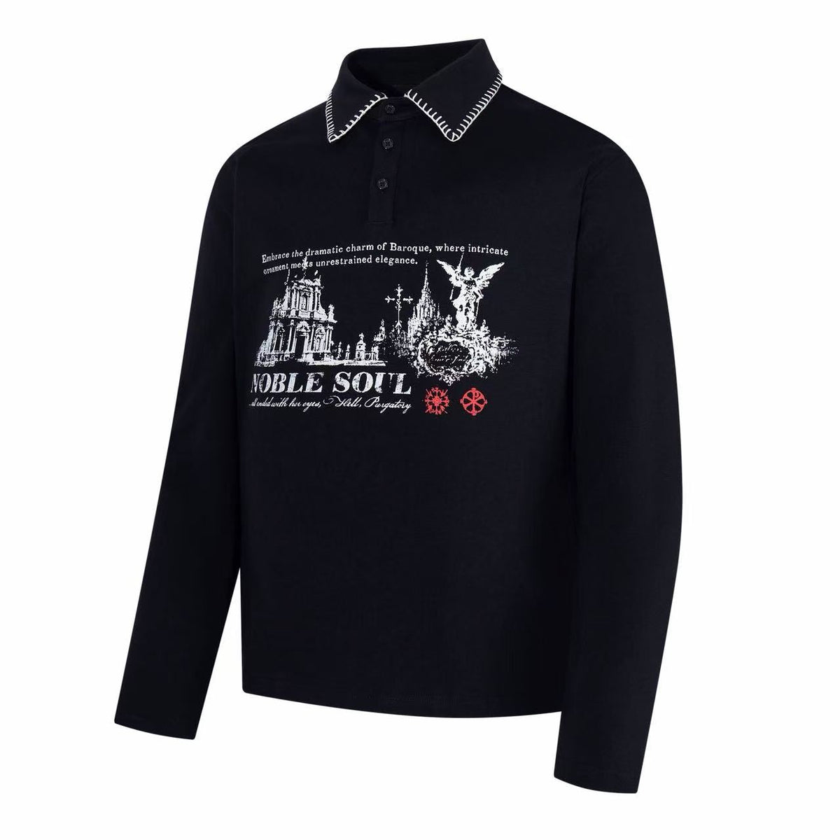 Madxmarx Noble Soul Graphic Polo Long Sleeve