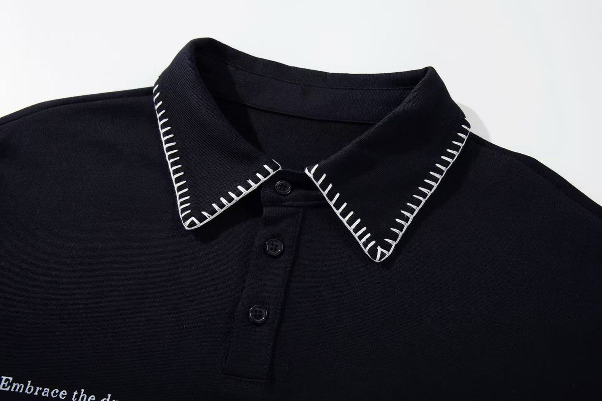 Madxmarx Noble Soul Graphic Polo Long Sleeve