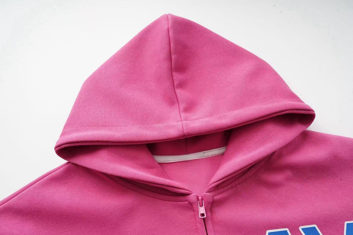 Madxmarx Today Graphic Zip-Up Hoodie