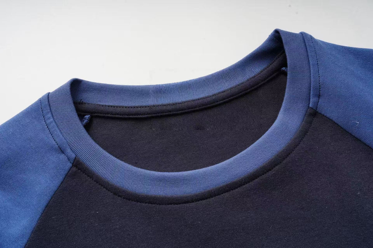 Madxmarx Contrast Raglan Graphic Long Sleeve Tee