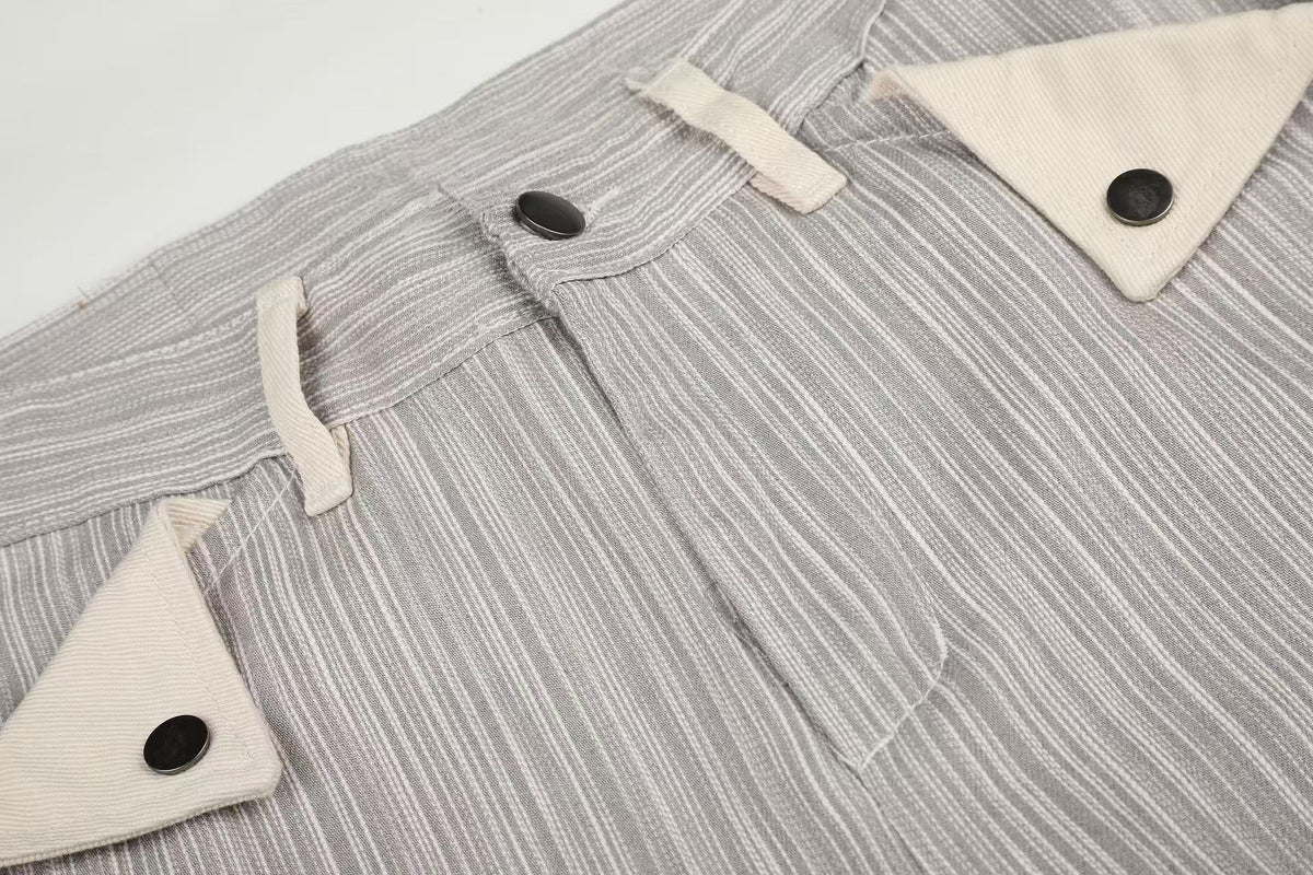 Madxmarx Pinstripe Wide-Leg Pants