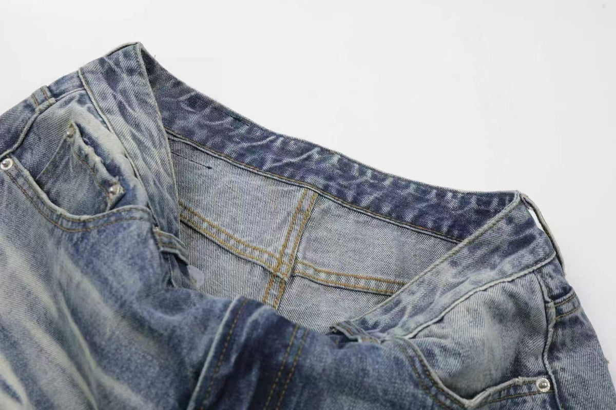 Madxmarx Light Wash Wide-Leg Jeans