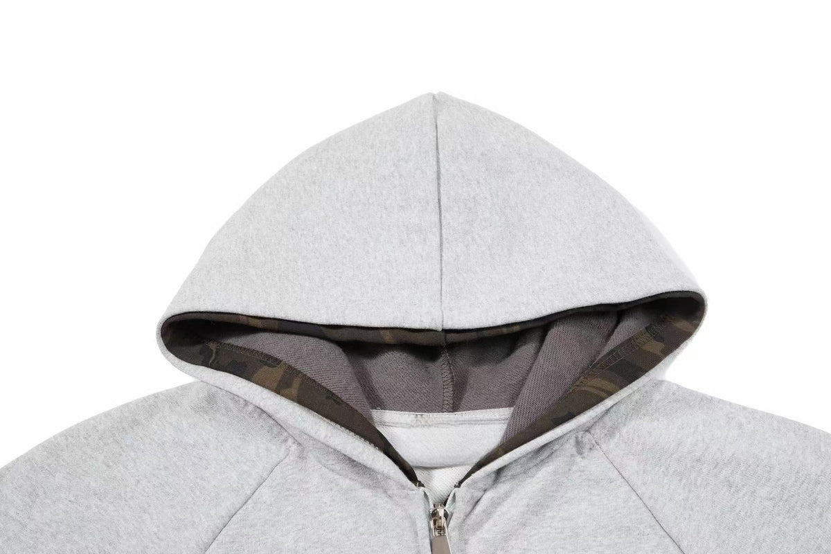Madxmarx Hustle Script Zip-Up Hoodie