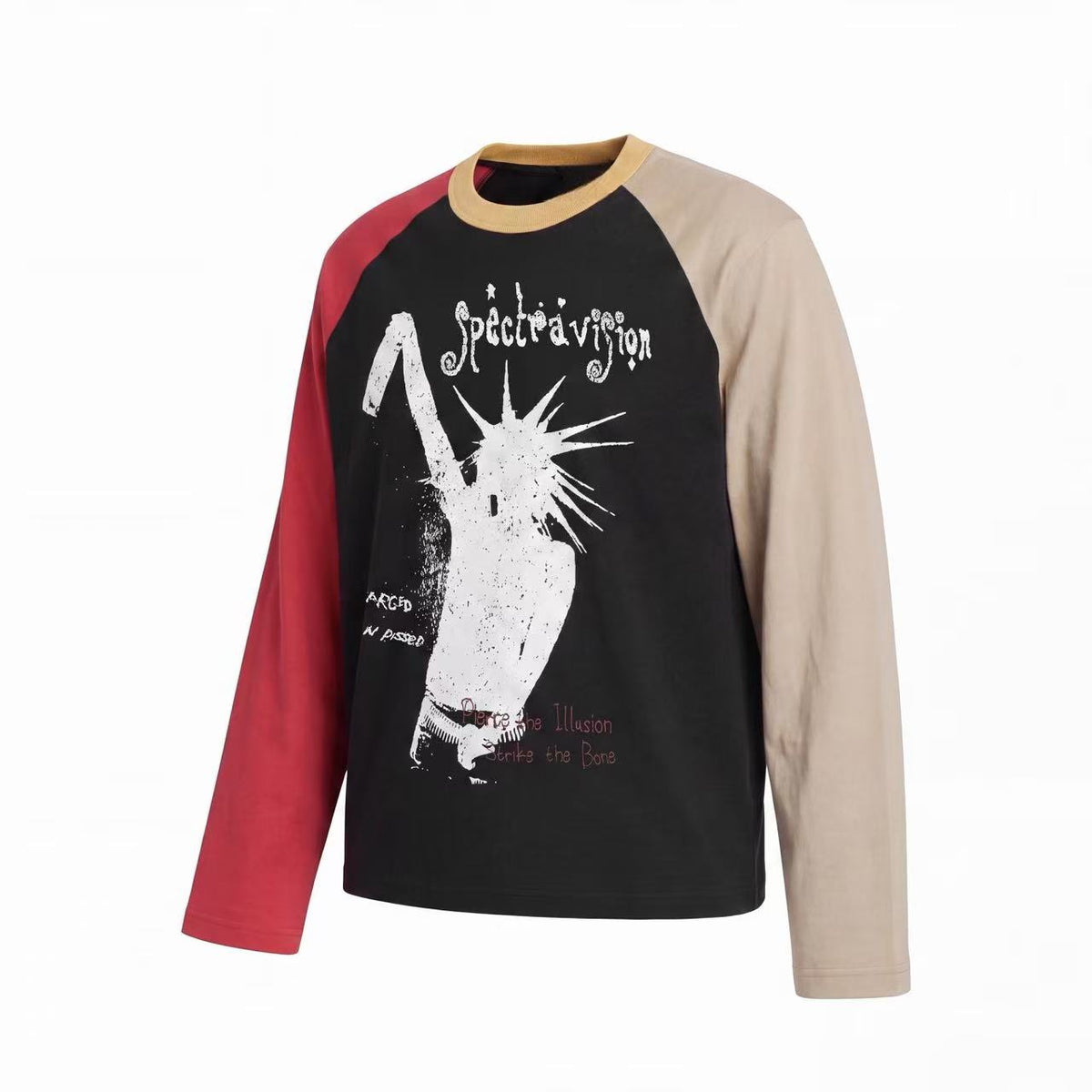 Madxmarx Spectra Vision Contrast Raglan Long Sleeve Tee