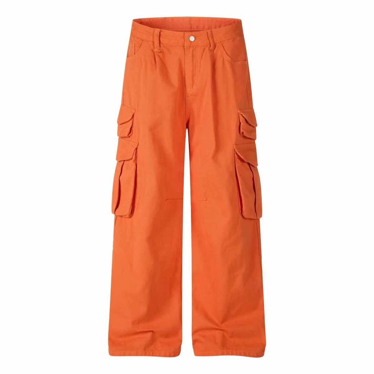 Madxmarx Multi-Pocket Wide-Leg Cargo Pants