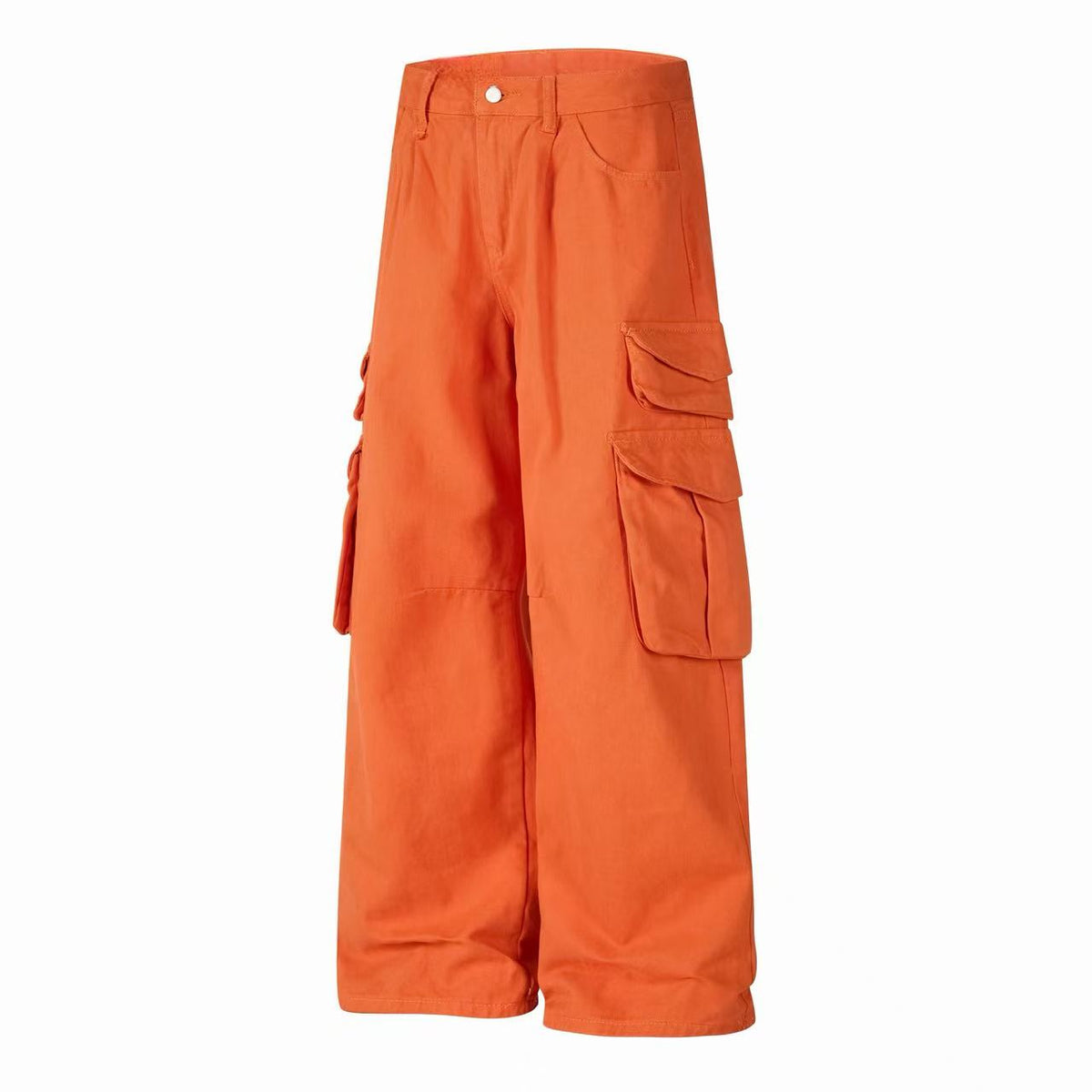 Madxmarx Multi-Pocket Wide-Leg Cargo Pants
