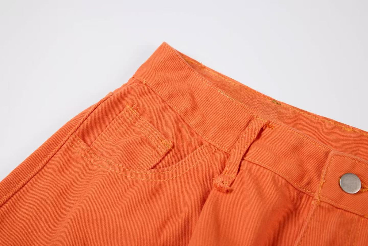 Madxmarx Multi-Pocket Wide-Leg Cargo Pants