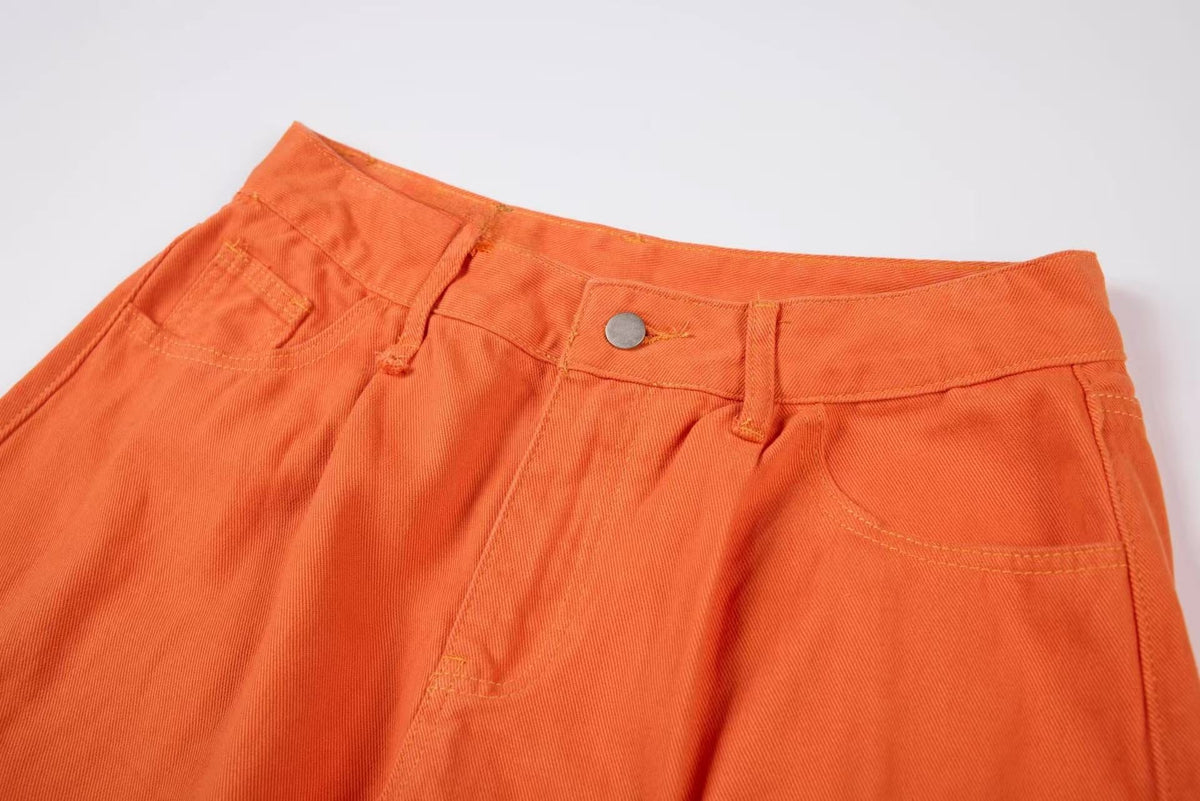 Madxmarx Multi-Pocket Wide-Leg Cargo Pants