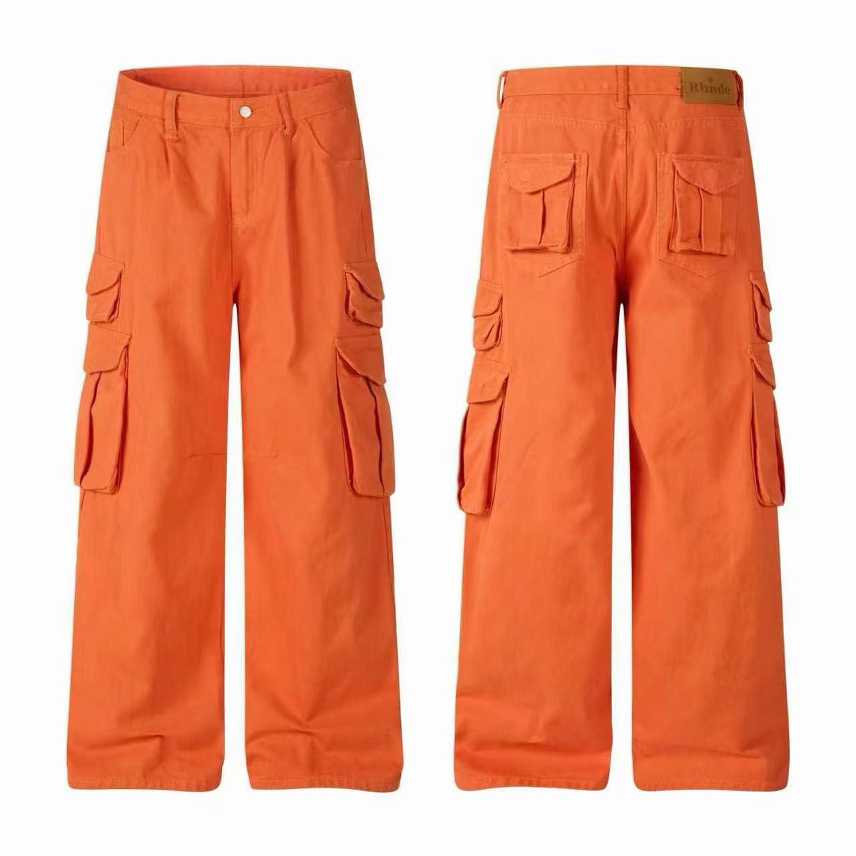 Madxmarx Multi-Pocket Wide-Leg Cargo Pants