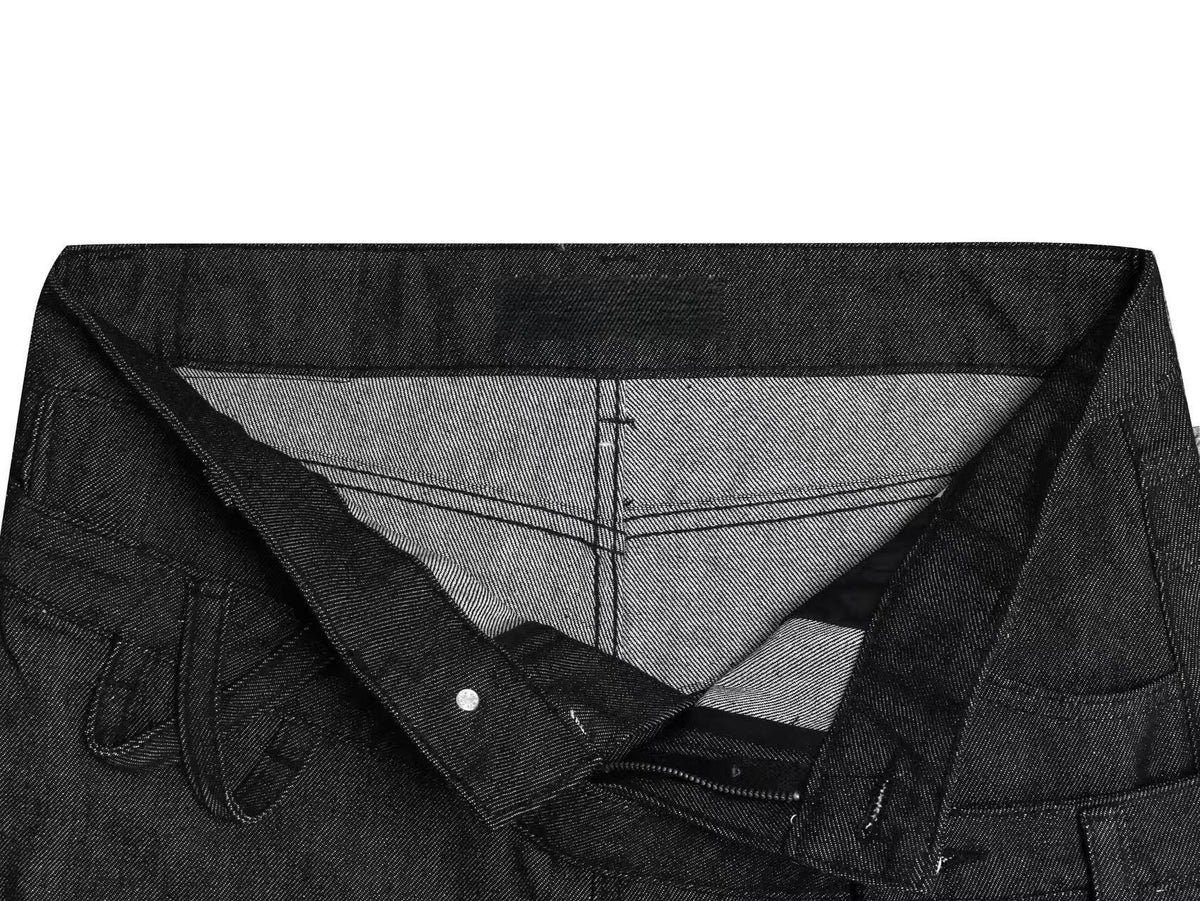 Madxmarx Asymmetric Strap Panel Wide-Leg Jeans