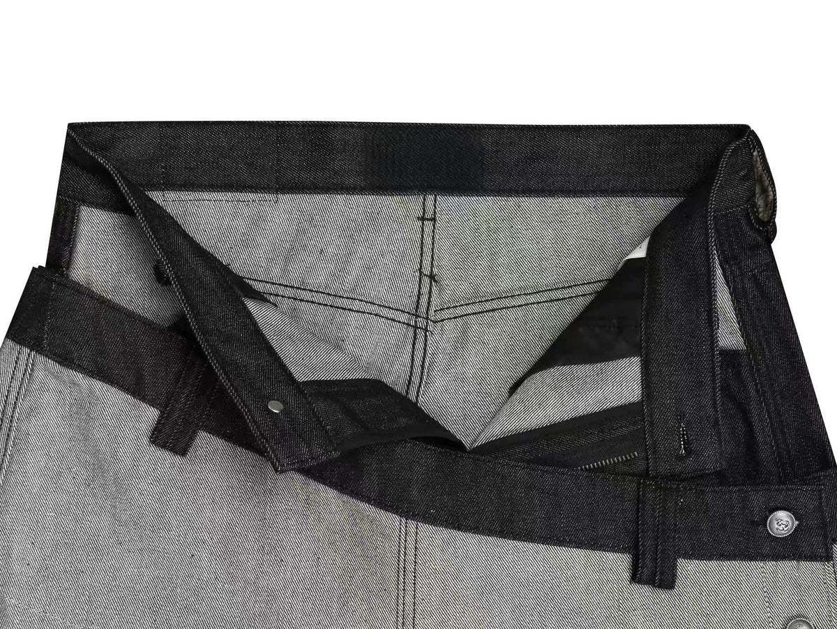 Madxmarx Asymmetric Layered Wide-Leg Jeans