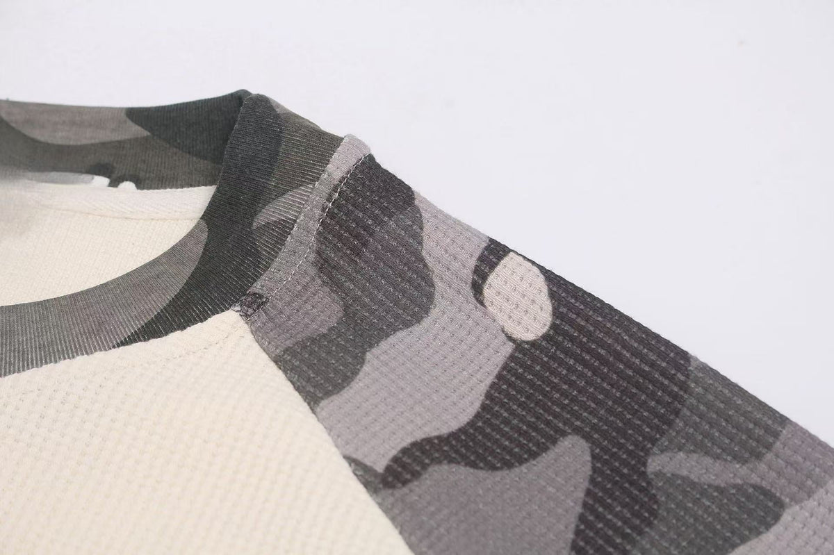 Madxmarx Camo Sleeve 1996 Graphic Long Sleeve Tee