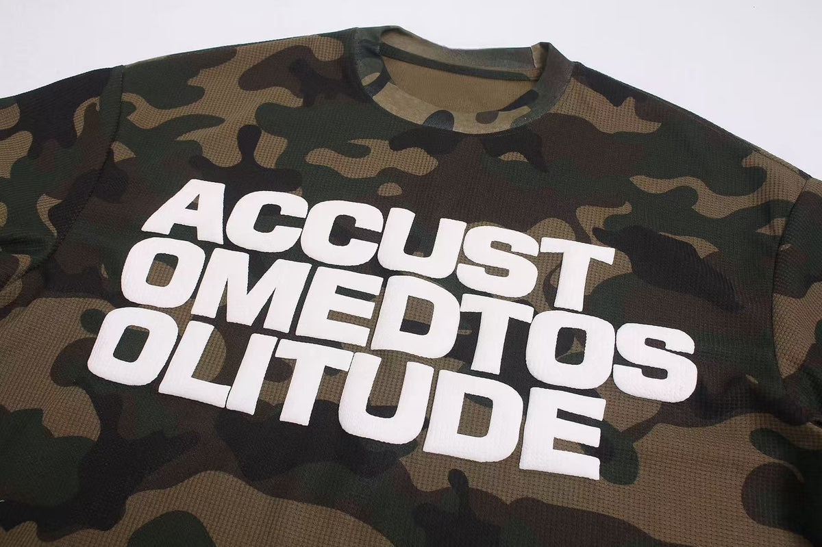 Madxmarx Camo Graphic Long Sleeve Tee