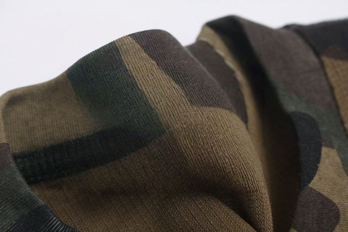 Madxmarx Camo Graphic Long Sleeve Tee